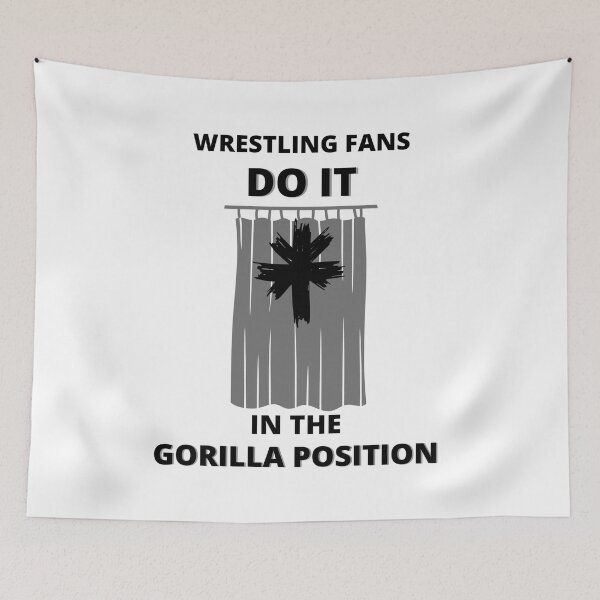 Item preview, Gorilla Position Wrestling Fan designed and sold by AlpacaSmokes.