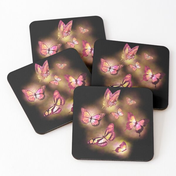 Item preview, Peach Glowing Magic Butterflies designed and sold by Victoria Lehnard.