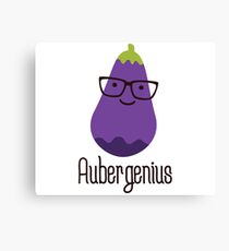 Aubergenius Canvas Print
