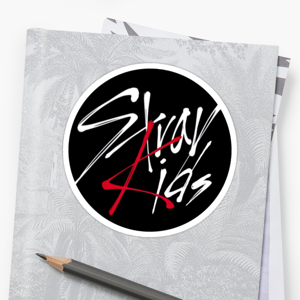 stray kids logo sticker by solightitup redbubble