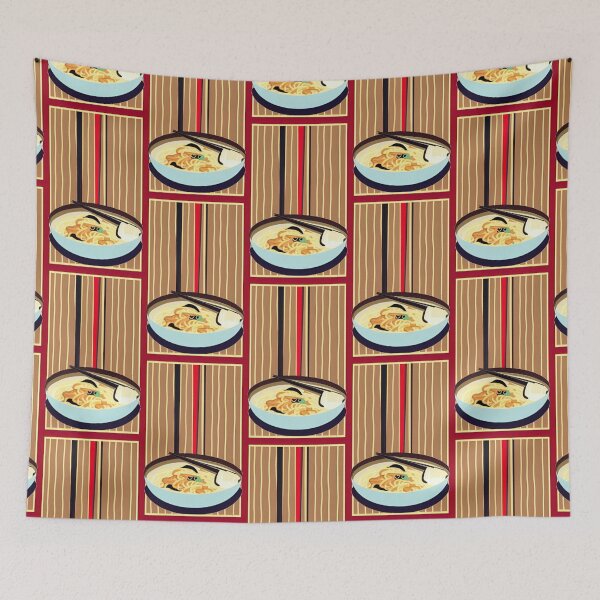 Item preview, Ramen design (vertical stripes) designed and sold by SolidEarthArt.