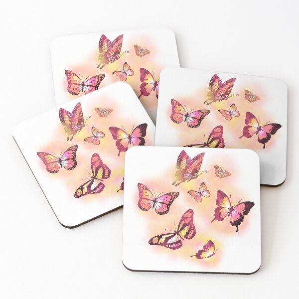 Item preview, Peach Magic Butterflies designed and sold by Victoria Lehnard.