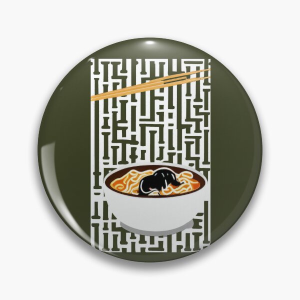 Item preview, Ramen design (white filigree) designed and sold by SolidEarthArt.