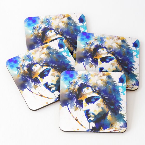Item preview, Alexander the Great portrait in watercolor designed and sold by IkonixArt.