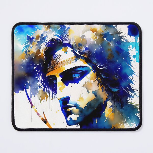 Item preview, Alexander the Great portrait in watercolor designed and sold by IkonixArt.