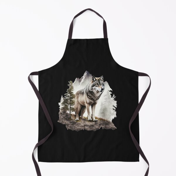 Item preview, wolf in the wilderness illustration designed and sold by Avicularious.