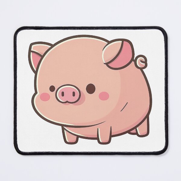 Item preview, Pig Cute Kawaii Chibi Hand Drawn Illustration designed and sold by Cutepix.