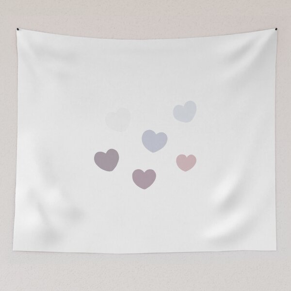 Item preview, Aesthetic Cute Purplish Hearts designed and sold by lameowee.