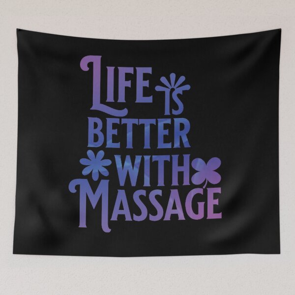 Item preview, Life Is Better With Massage designed and sold by designerpriti.