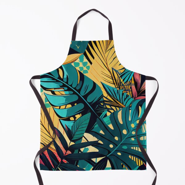 Item preview, Angular Bold Tropical Pattern Digital Painting designed and sold by CodeAndColors.