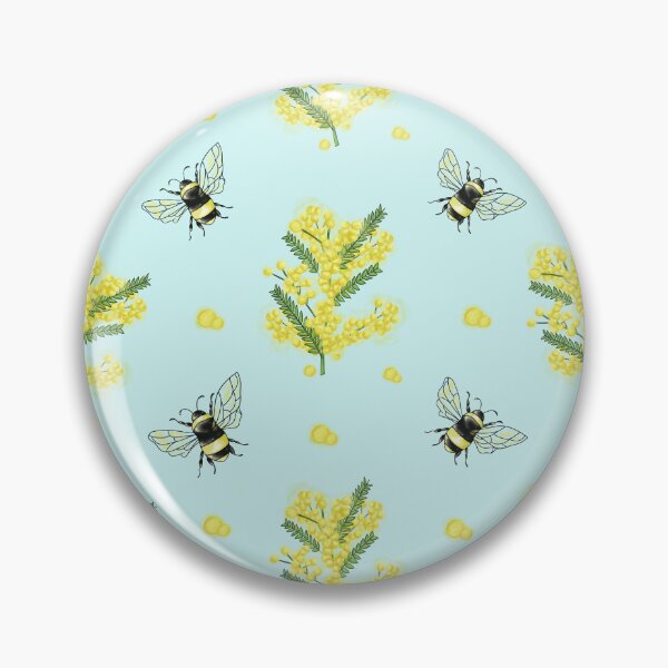 Item preview, Illustrazione con mimosa, api e sfondo chiaro designed and sold by Lucia85.