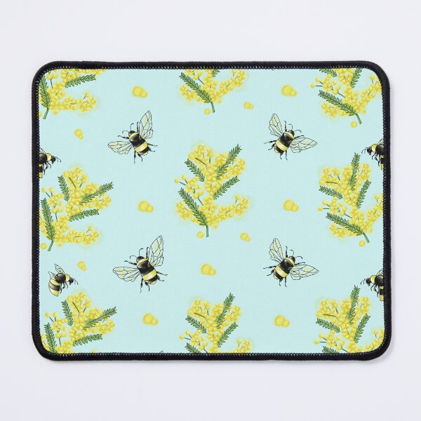 Item preview, Illustrazione con mimosa, api e sfondo chiaro designed and sold by Lucia85.