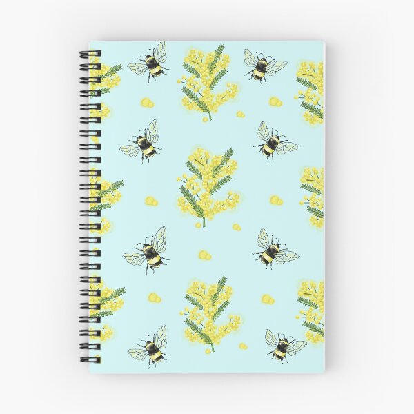 Item preview, Illustrazione con mimosa, api e sfondo chiaro designed and sold by Lucia85.