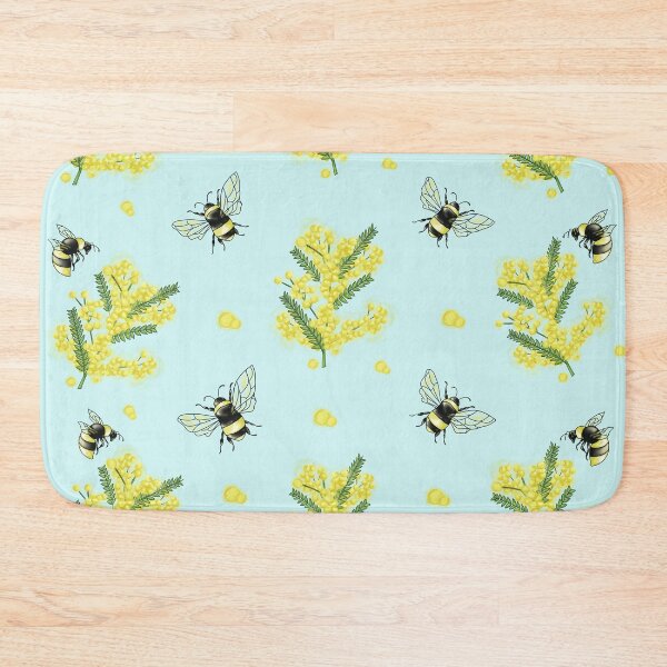 Item preview, Illustrazione con mimosa, api e sfondo chiaro designed and sold by Lucia85.