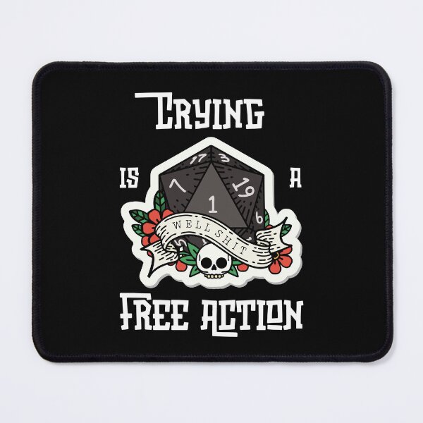 Item preview, D20 Crying is a Free Action designed and sold by MoonMothPrintco.
