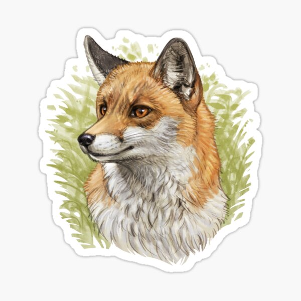 Item preview, Fox in the grass designed and sold by GaiaSorrentino.
