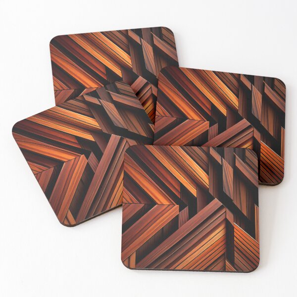 Item preview, Abstract Wood Industrial Pattern Digital Painting designed and sold by CodeAndColors.