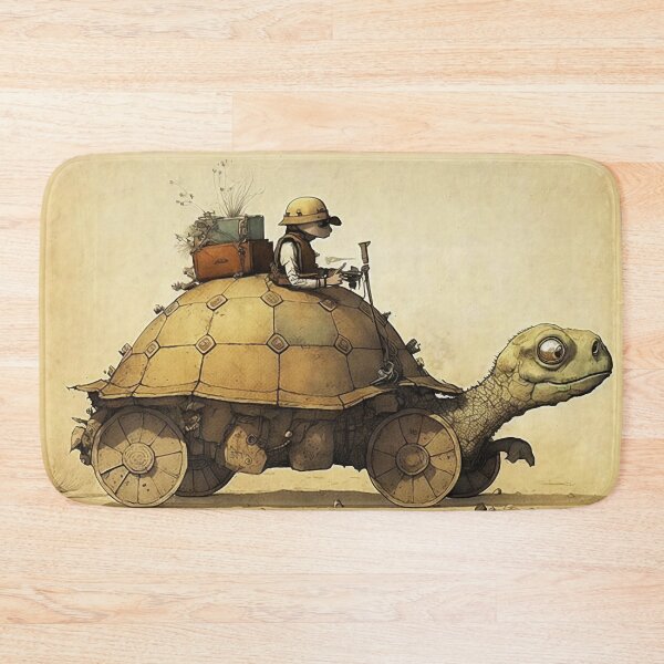 Item preview, Tortoise Car Steampunk Illustration designed and sold by WalterWhatFace.