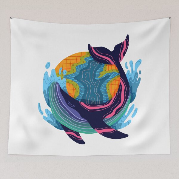 Item preview, whale designed and sold by addict2reading.
