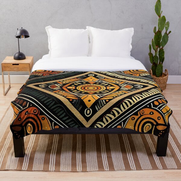 Item preview, Artistic African Pattern Digital Painting designed and sold by CodeAndColors.
