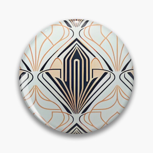 Item preview, Minimal Designer Delicate Smooth Art Deco Pattern Digital Painting designed and sold by CodeAndColors.