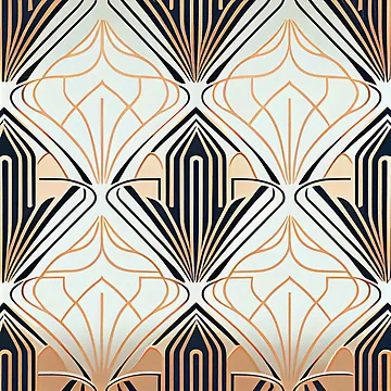 Vorschaubild zum Design Minimal Designer Delicate Smooth Art Deco Pattern Digital Painting von CodeAndColors