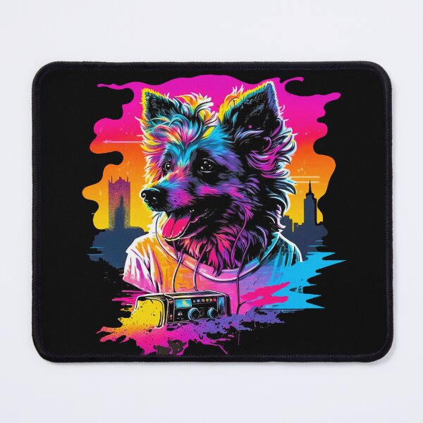 Item preview, Retro Dog Black Edition designed and sold by The Bored Giraffe.