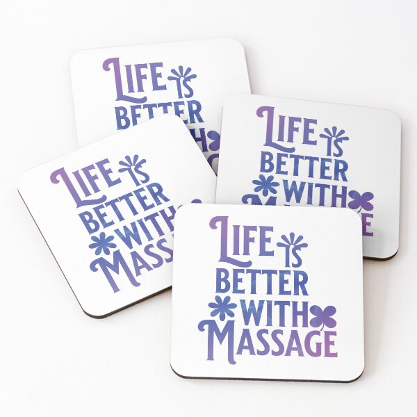 Item preview, Life Is Better With Massage designed and sold by designerpriti.