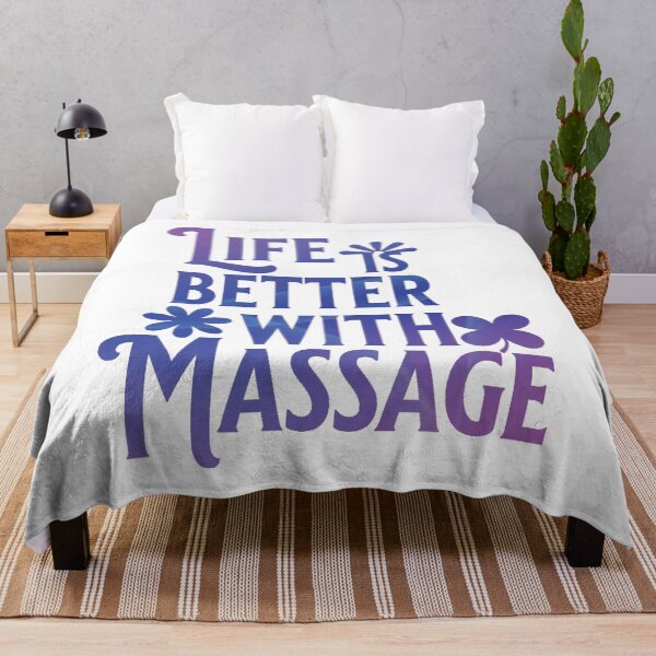 Item preview, Life Is Better With Massage designed and sold by designerpriti.