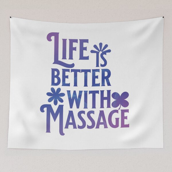 Item preview, Life Is Better With Massage designed and sold by designerpriti.