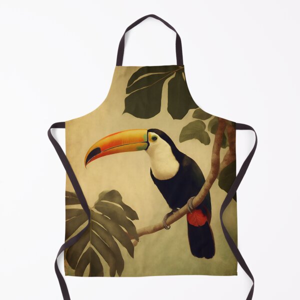 Item preview, Toucan Vintage Jungle Painting designed and sold by WalterWhatFace.
