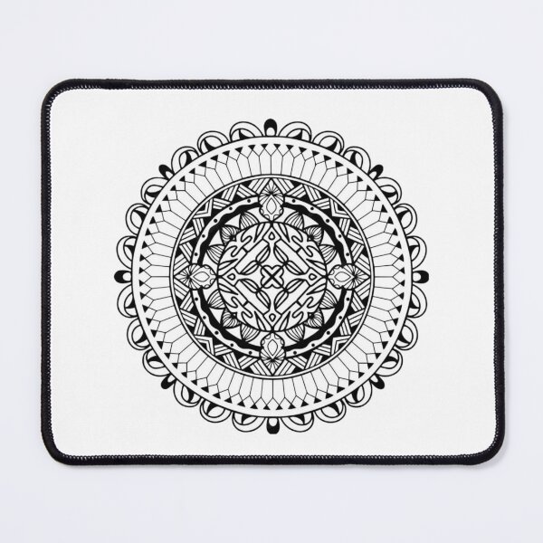 Item preview, Draw a mandala in black and white for coloring designed and sold by Domrachid.