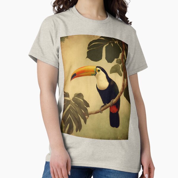 Item preview, Toucan Vintage Jungle Painting designed and sold by WalterWhatFace.