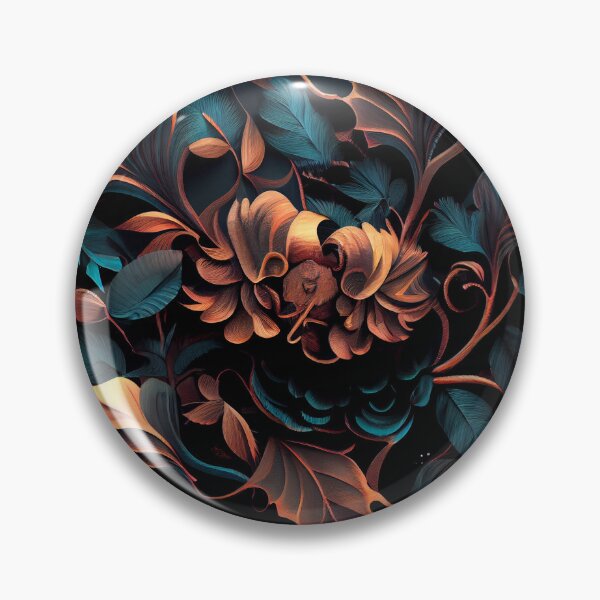 Artikelvorschau, Exotic Dark Surreal Contemporary Pattern Digital Painting entworfen und verkauft von CodeAndColors.