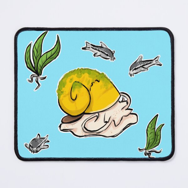 Item preview, a snail and his fish designed and sold by birbbeanjpg.