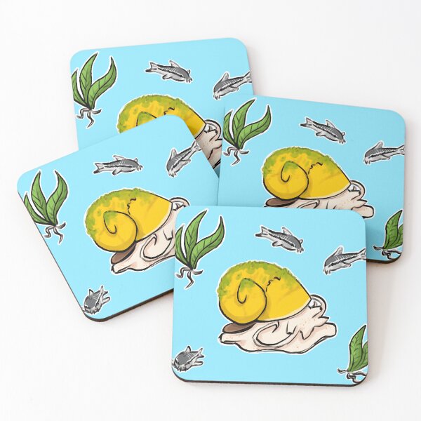 Item preview, a snail and his fish designed and sold by birbbeanjpg.
