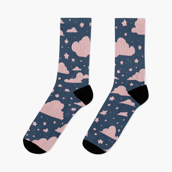 Item preview, Starry Night Skies: A Dreamy Pastel Pattern of Stars and Clouds designed and sold by Rais002.