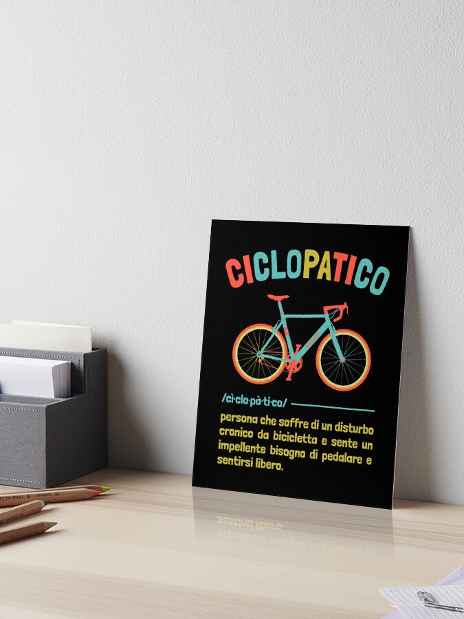 Ciclopatico Frase Ciclista Divertente Bici da Corsa Uomo Simpatica Poster  for Sale by grinta2021