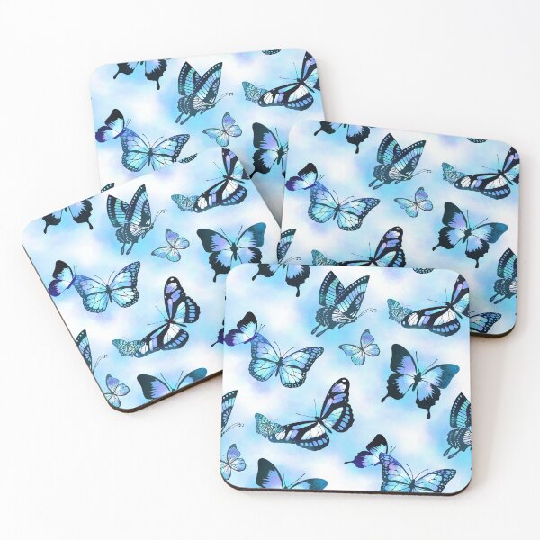 Item preview, Aqua Magic Butterflies Pattern designed and sold by Victoria Lehnard.