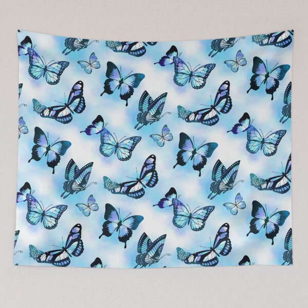 Item preview, Aqua Magic Butterflies Pattern designed and sold by Victoria Lehnard.