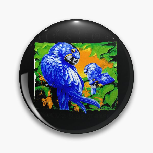 Item preview, Life Line Hyacinth Blue Macaw designed and sold by SHUITOP.