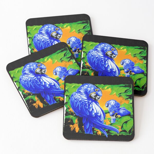 Item preview, Life Line Hyacinth Blue Macaw designed and sold by SHUITOP.