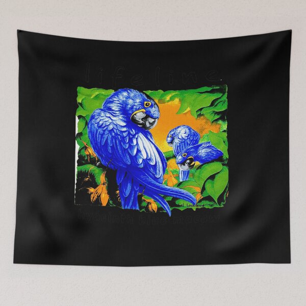Item preview, Life Line Hyacinth Blue Macaw designed and sold by SHUITOP.