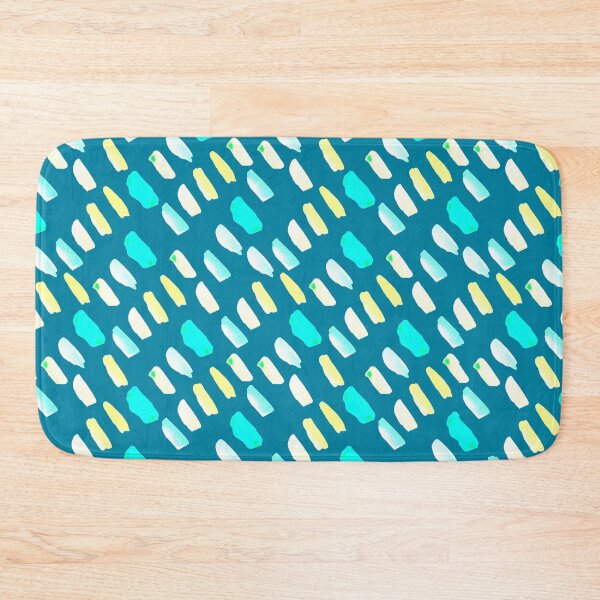 Item preview, Watercolour Paint strokes abstract Blue & Yellow Pattern designed and sold by BirdsNatureArt.