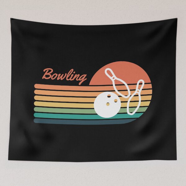 Item preview, Bowling Retro Sunset designed and sold by AlpacaSmokes.