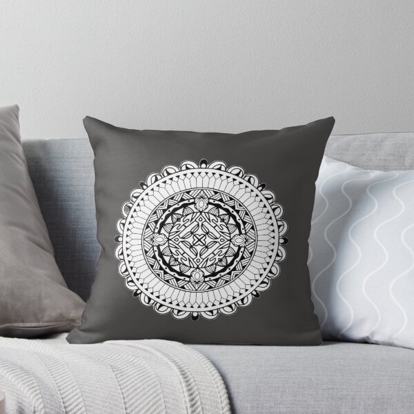 Item preview, Draw a mandala in black and white for coloring designed and sold by Domrachid.