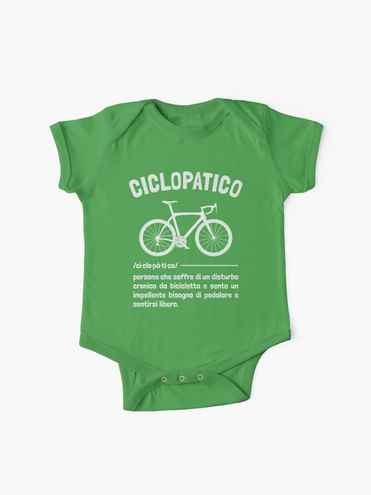 Ciclopatico Frase Ciclista Divertente Bici da Corsa Uomo Simpatica Baby  One-Piece for Sale by grinta2021
