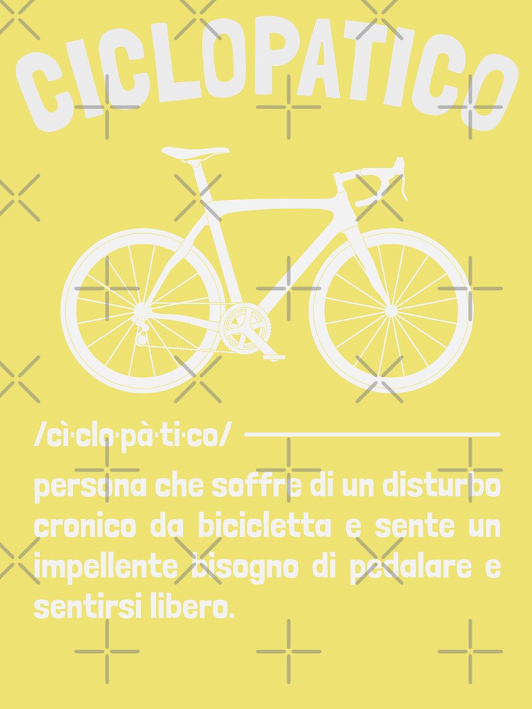 T-shirt enfant for Sale avec l'œuvre « Ciclopatico Frase Ciclista  Divertente Bici da Corsa Uomo Simpatica » de l'artiste grinta2021