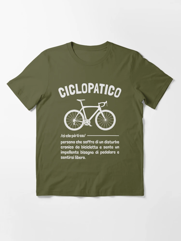 Ciclopatico Frase Ciclista Divertente Bici da Corsa Uomo Simpatica  Essential T-Shirt for Sale by grinta2021