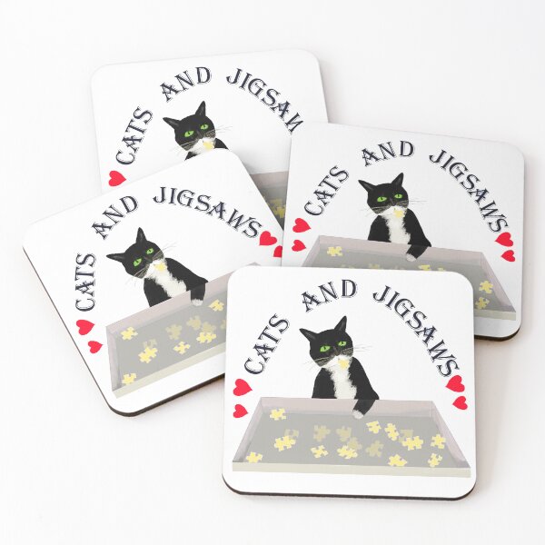 Item preview, Cats and Jigsaws jigsaw puzzles lover and hobbys designed and sold by MiowandMolly.